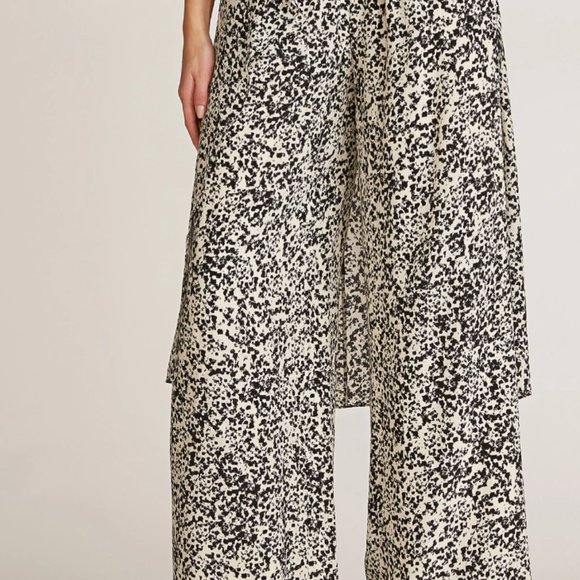 NWT Halston Silk Wide Leg Pants - Picture 7 of 8